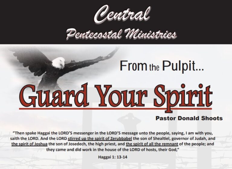 Guard Your Spirit